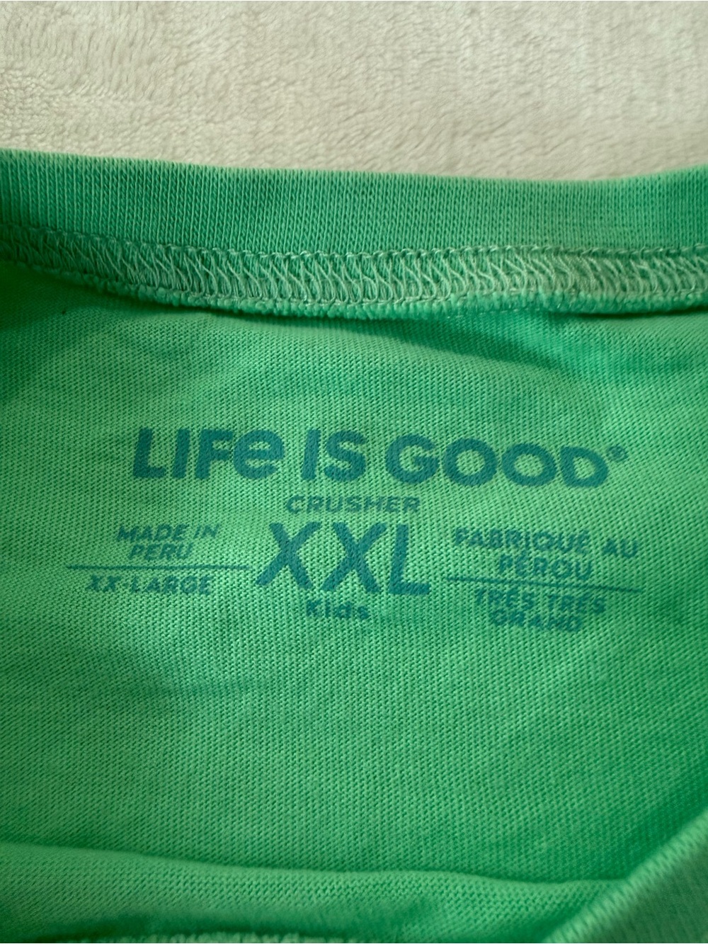 Life is Good Kids XXL Bernese Hiking Through the Woods Short Sleeve Crusher Tee - Picture 3 of 3